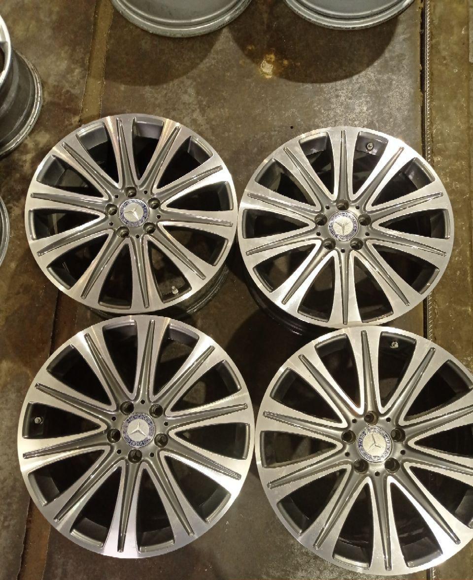 Резина Колесные диски Mercedes 9xR19/5×112 66.6 Антрацитовый с полированной лицевой поверхностью купить онлайн со скидкой 10% за 26400 руб.  Скидка, распродажа. Купить онлайн недорого. Уценка